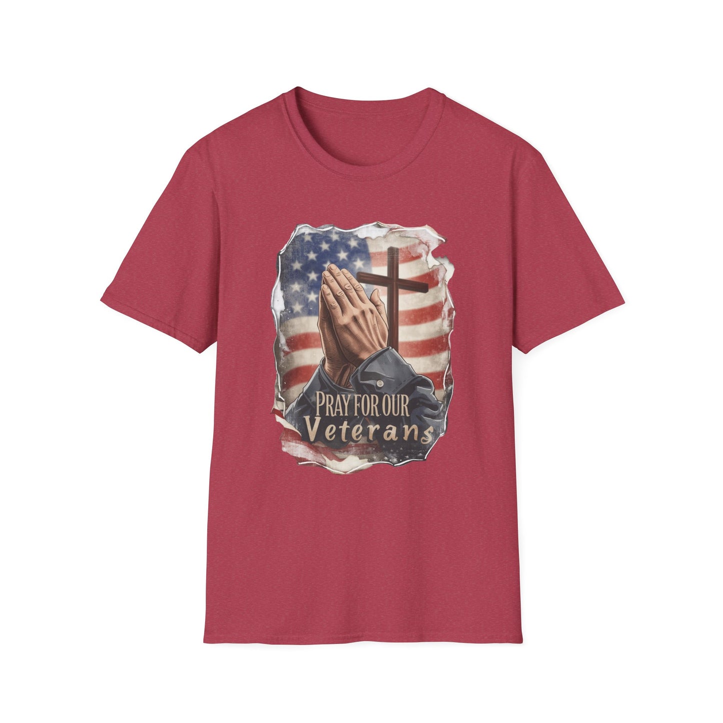 Pray For Our Veterans Christian Patriotic T-Shirt