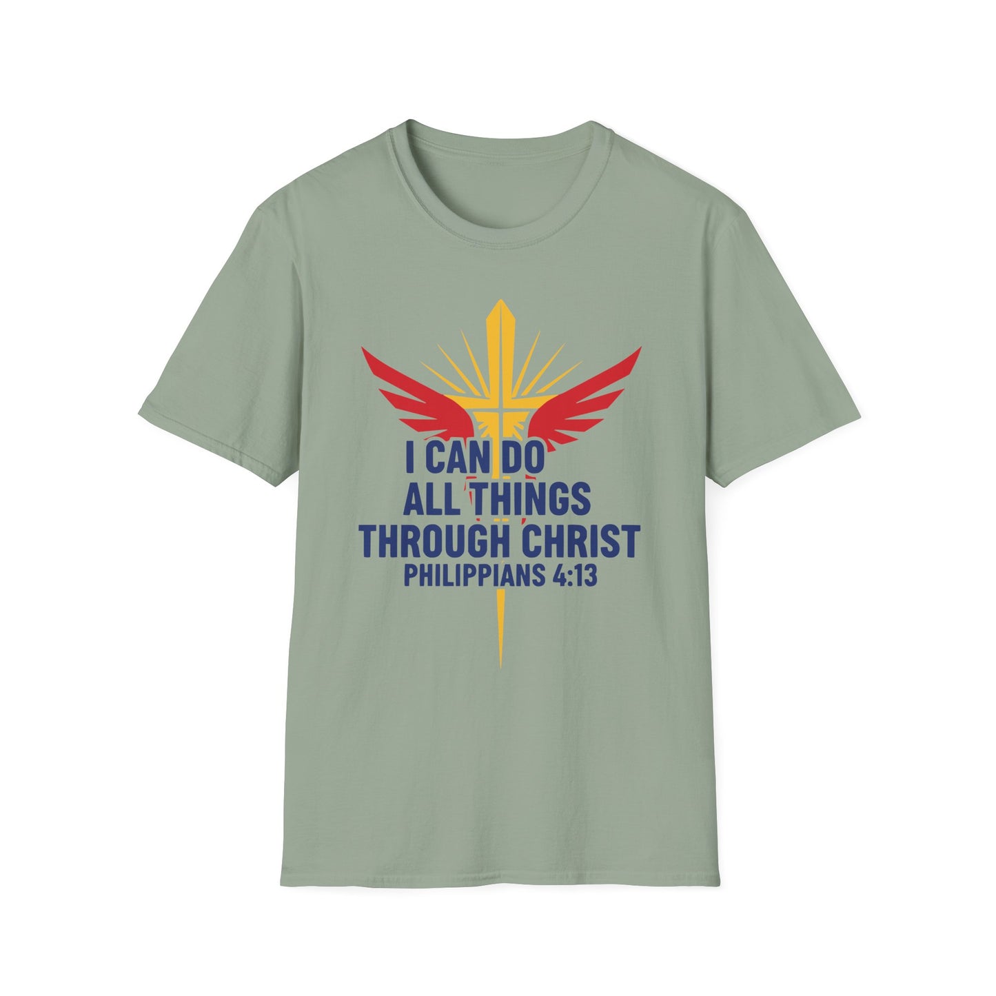 I Can Do All Things Through Christ Philippians 4:13 Christian Inspirational T-Shirt