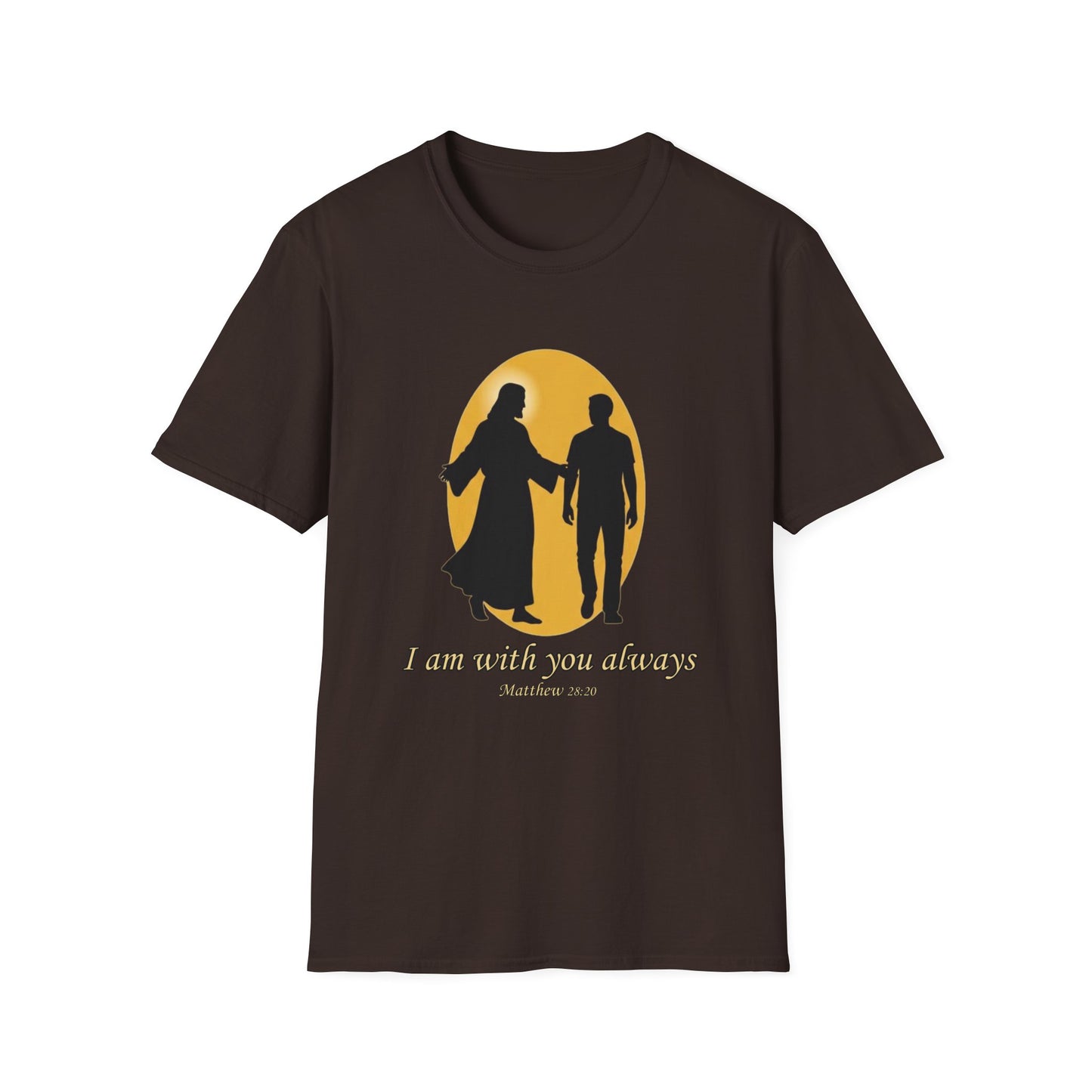 I Am With You Always Faith-Inspired Christian T-Shirt Matthew 28:20