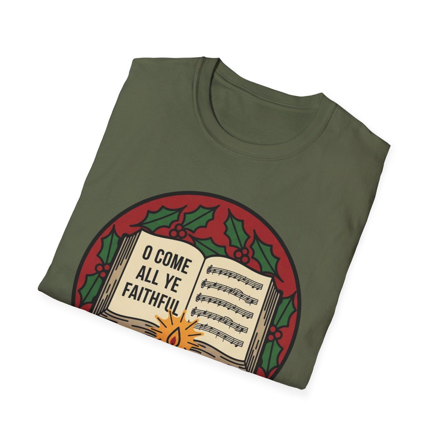 A071 - “O Come All Ye Faithful” Christmas T-Shirt