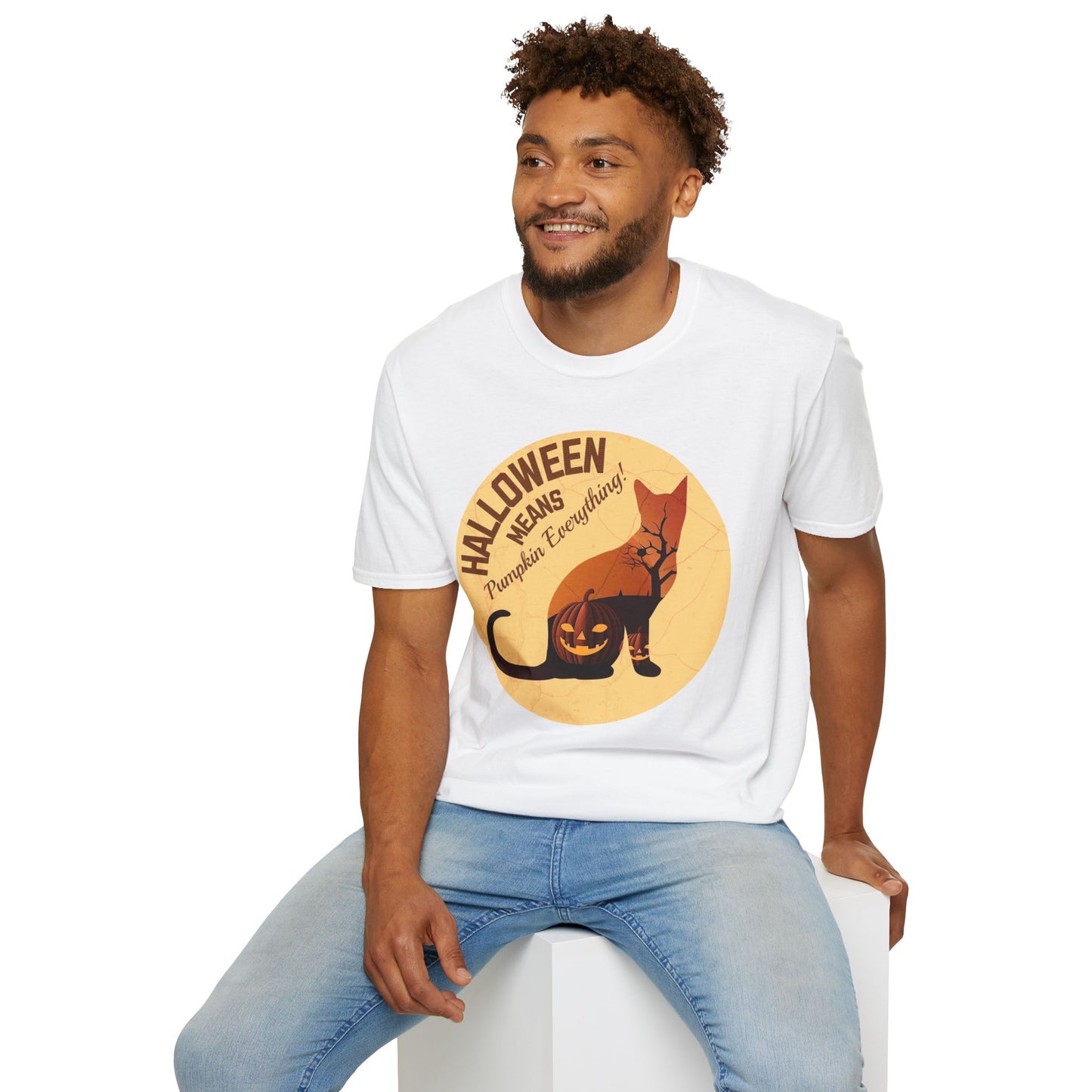 Pumpkin Everything - Halloween Cat Unisex T-Shirt