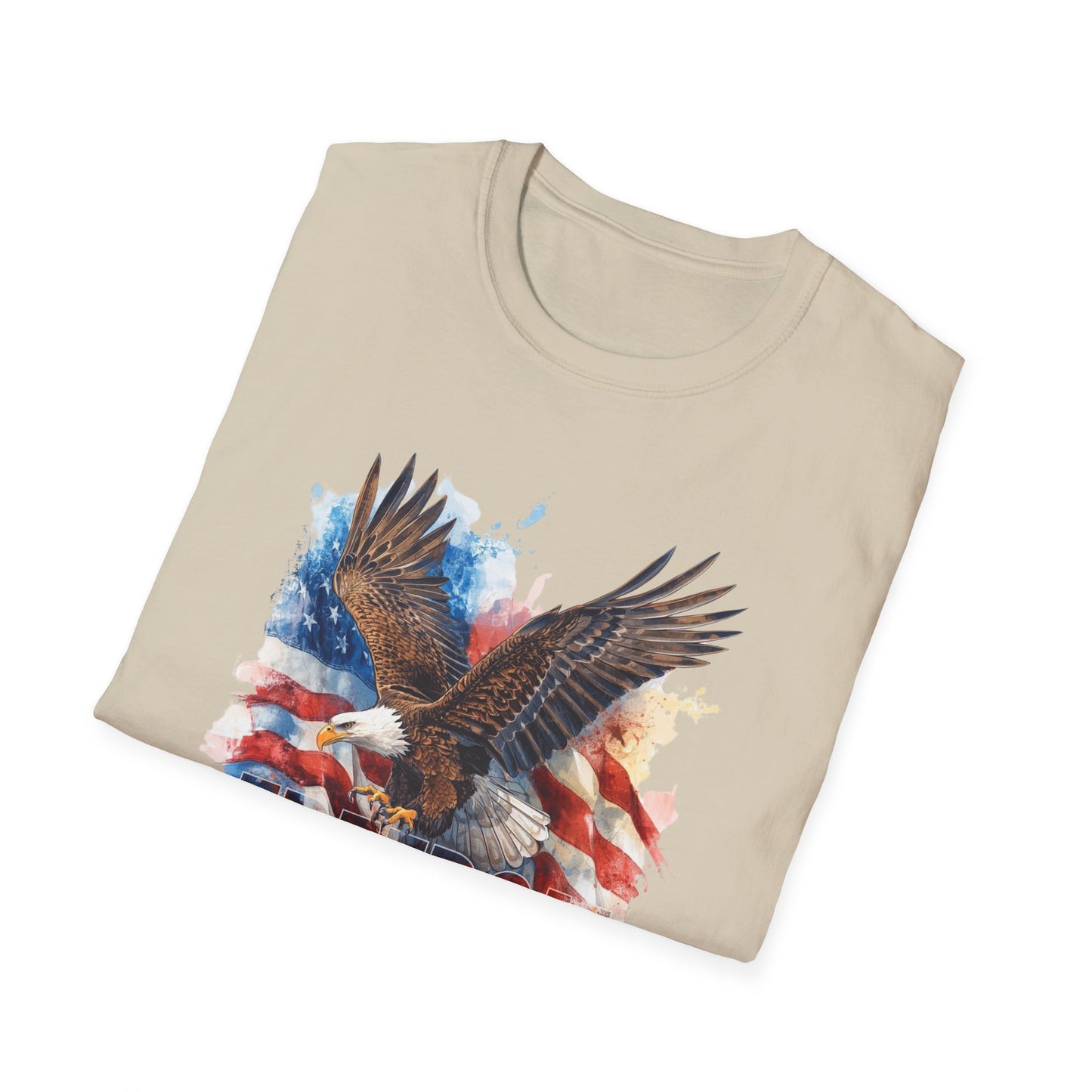 Freedom is Not Free - Flag and Eagle Patriotic T-Shirt