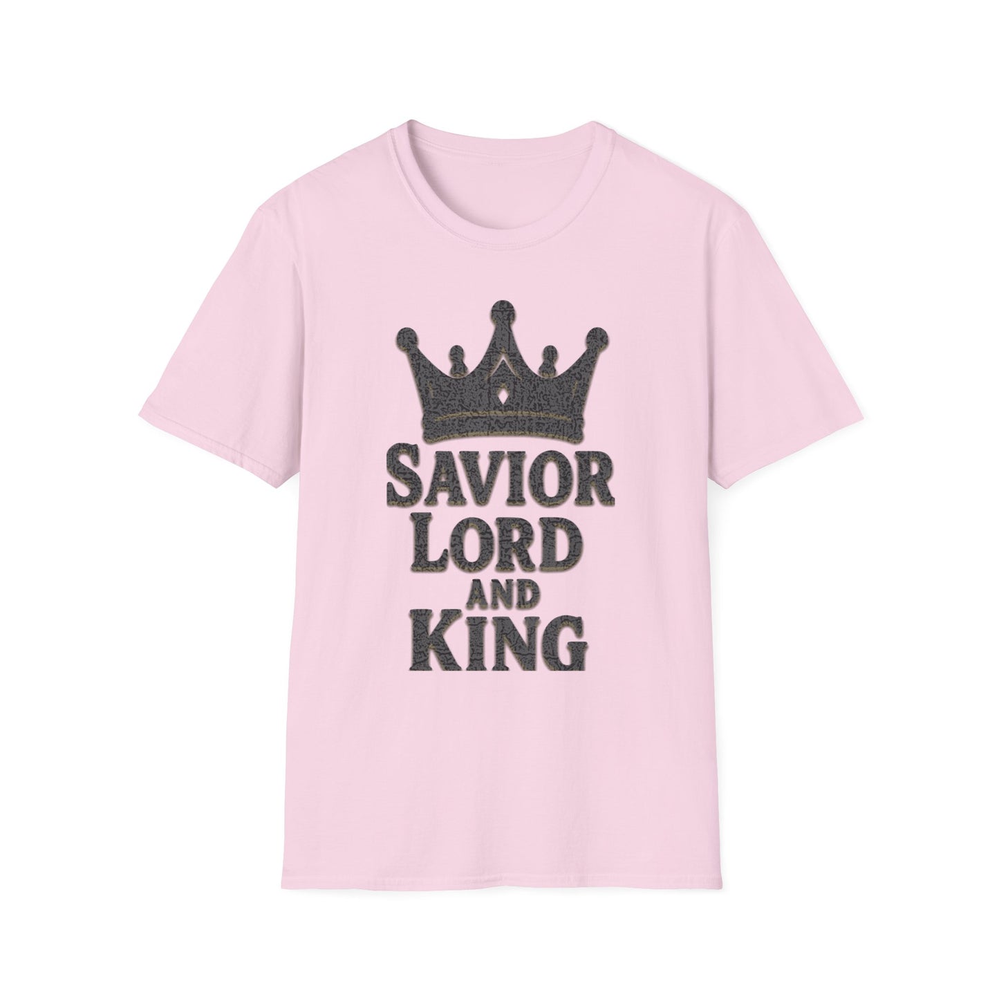Savior Lord and King Unisex Softstyle Christian T-Shirt