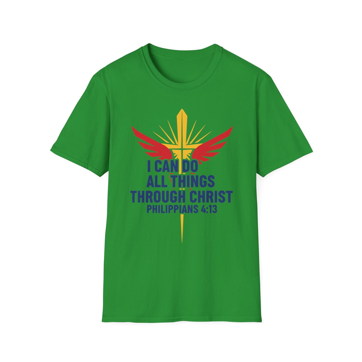 I Can Do All Things Through Christ Philippians 4:13 Christian Inspirational T-Shirt