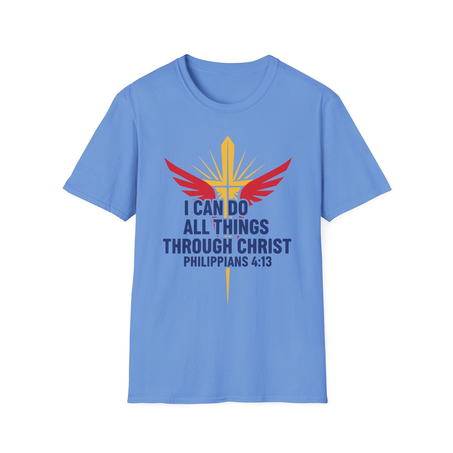 I Can Do All Things Through Christ Philippians 4:13 Christian Inspirational T-Shirt
