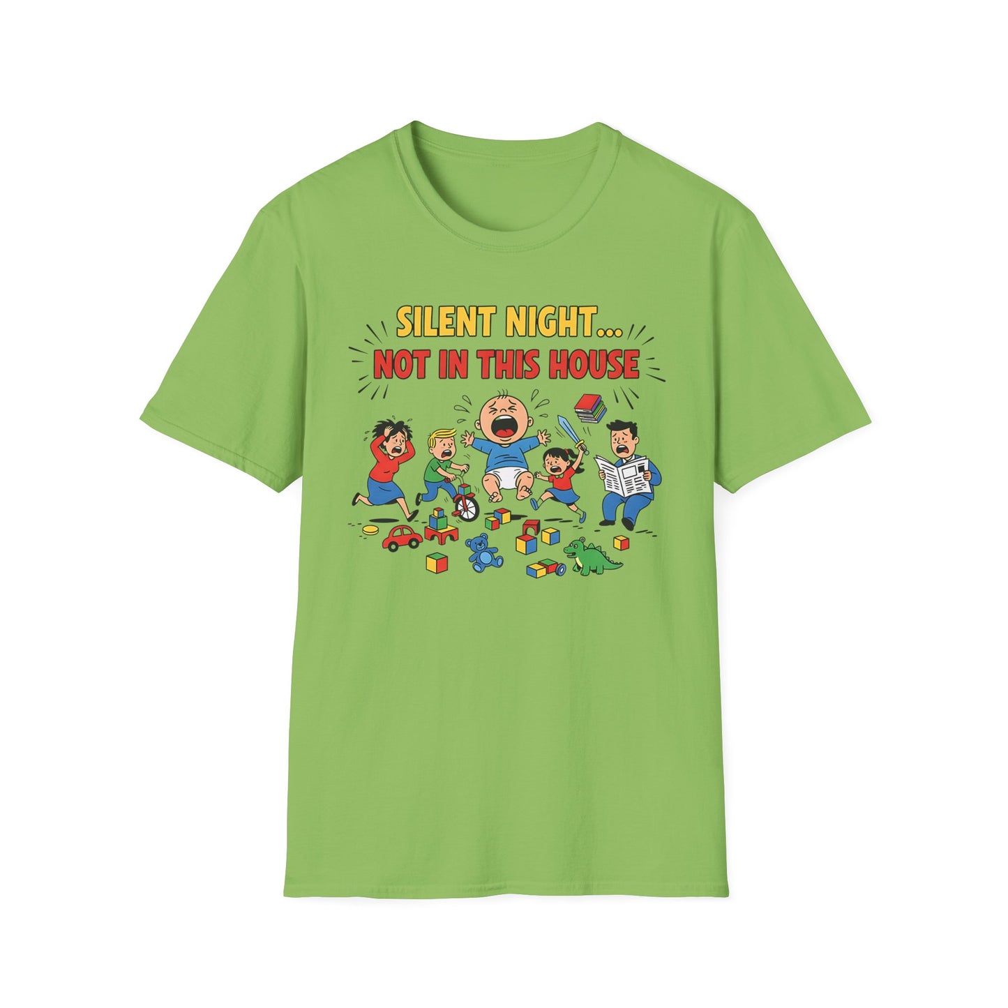 Silent Night Not in This House Funny Christmas T-Shirt