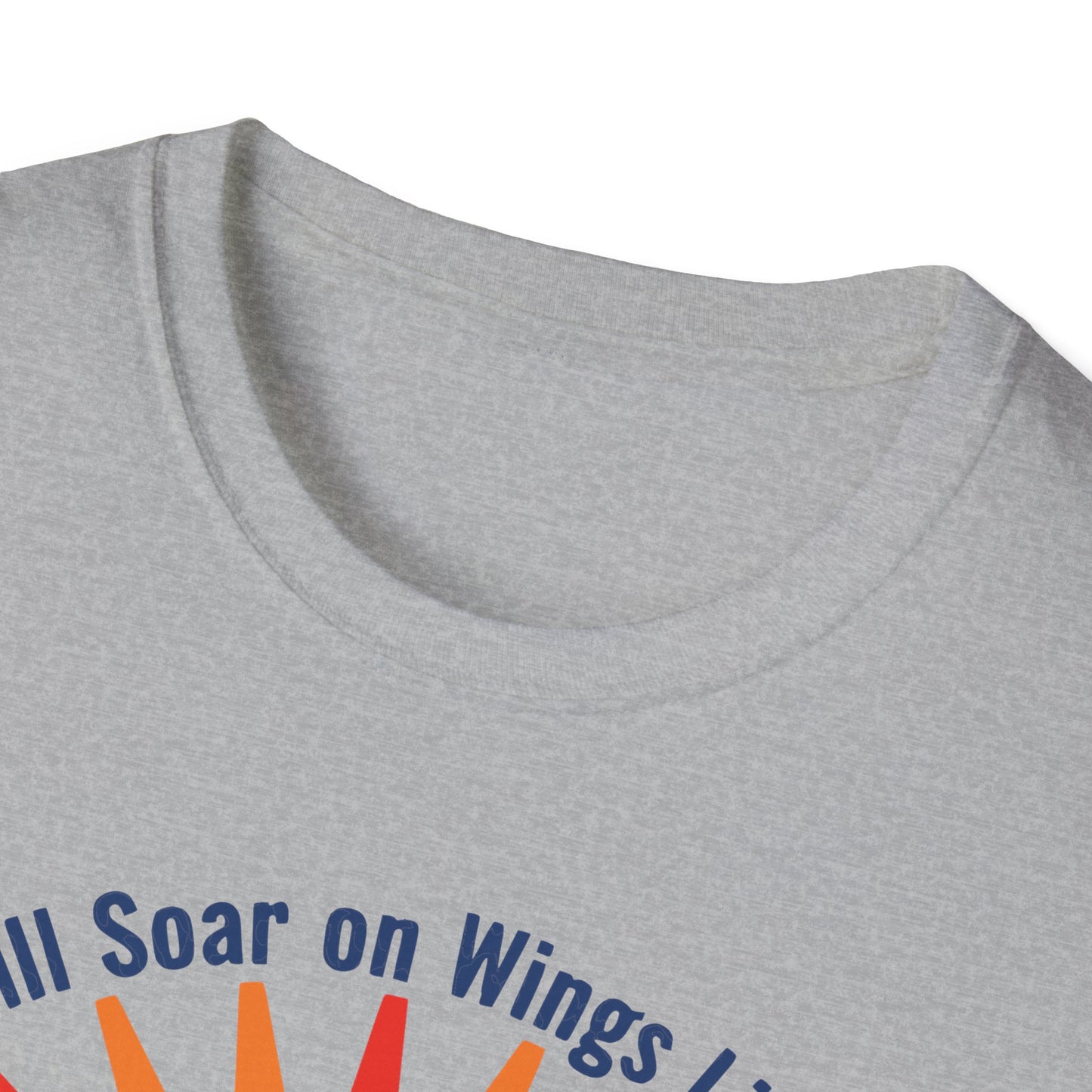 They Will Soar on Wings Like Eagles Isaiah 40:31 Inspirational Christian T-Shirt