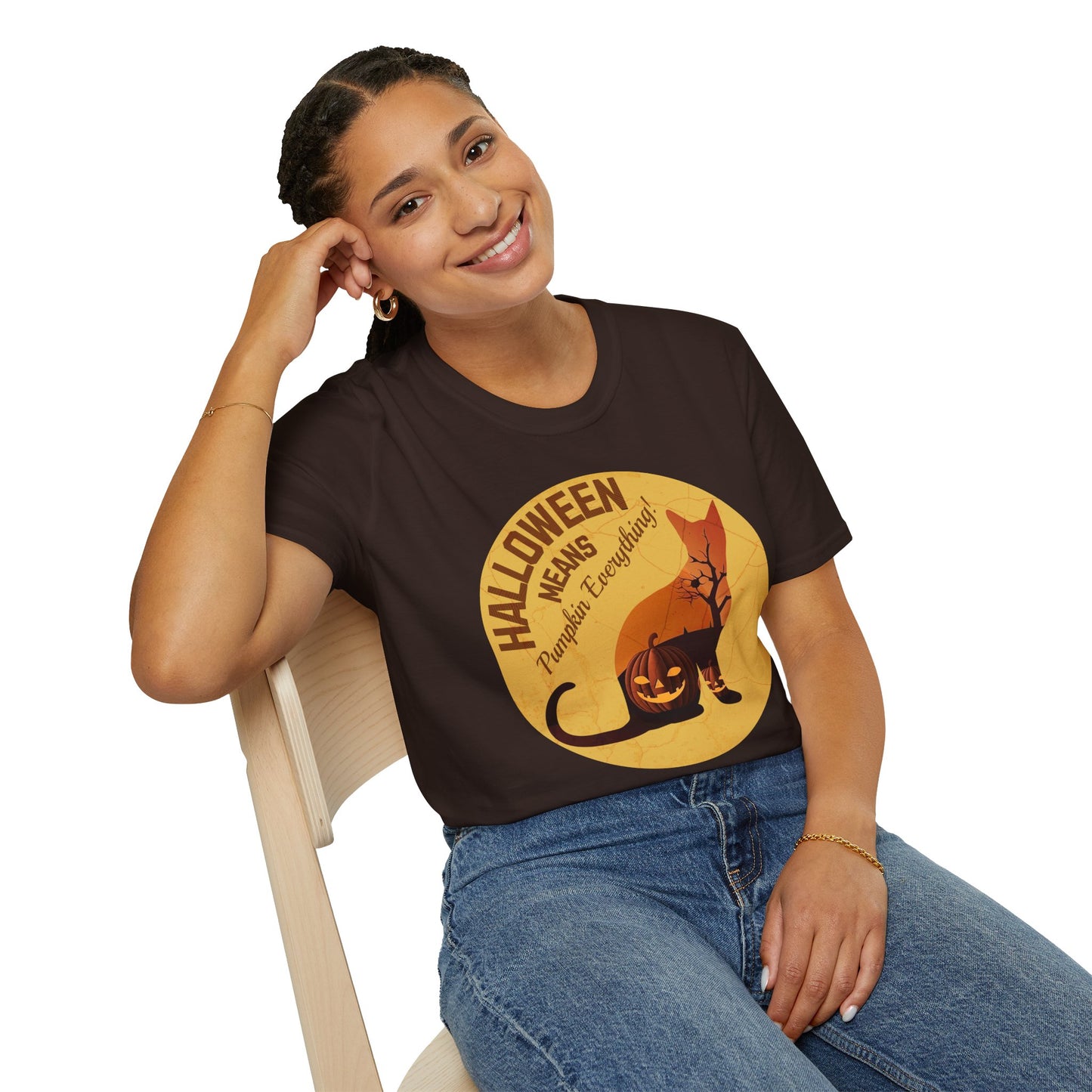 Pumpkin Everything - Halloween Cat Unisex T-Shirt