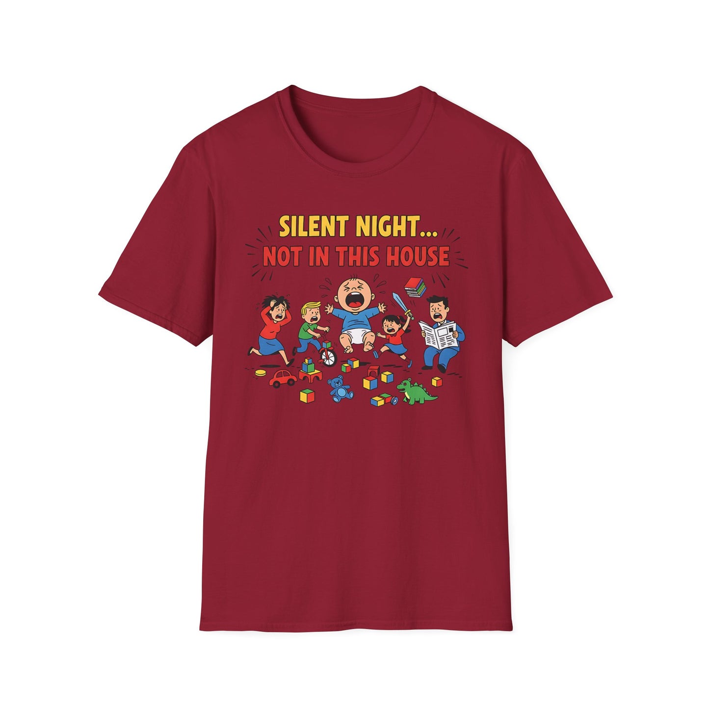 Silent Night Not in This House Funny Christmas T-Shirt