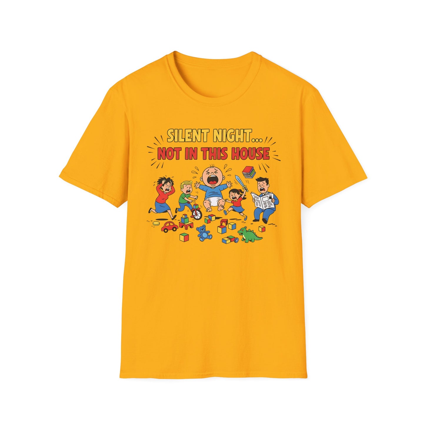 Silent Night Not in This House Funny Christmas T-Shirt