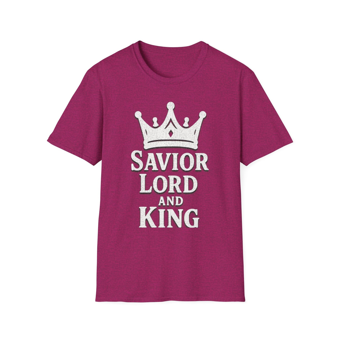 Savior Lord and King Unisex Softstyle Christian T-Shirt