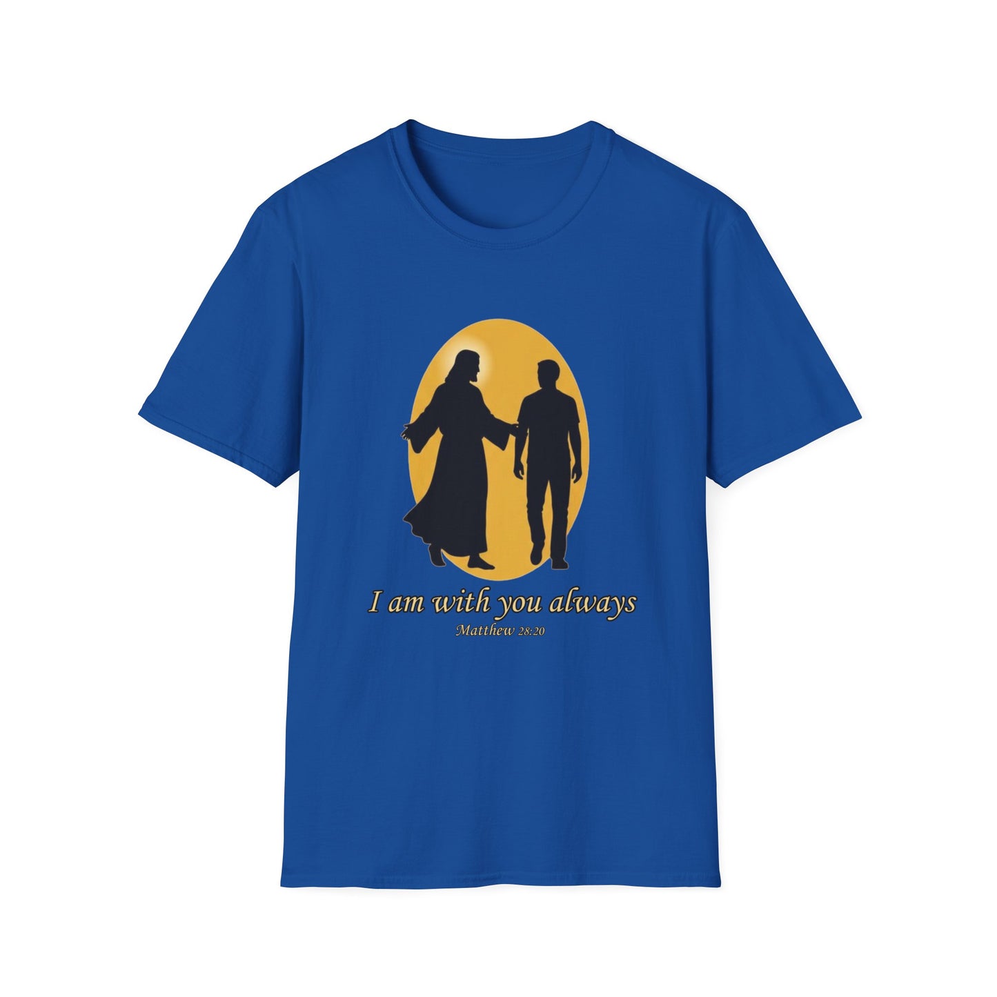 I Am With You Always Faith-Inspired Christian T-Shirt Matthew 28:20