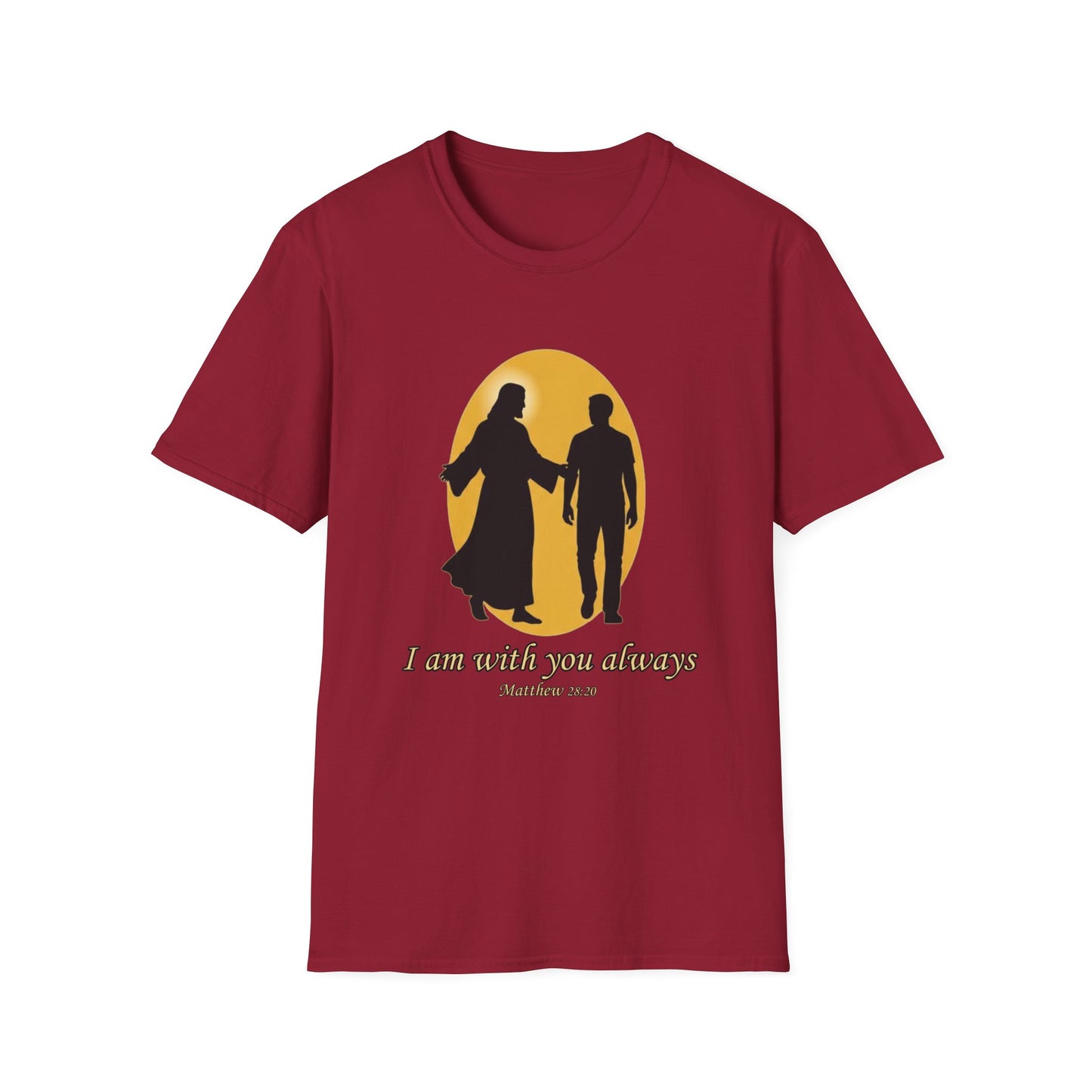 I Am With You Always Faith-Inspired Christian T-Shirt Matthew 28:20