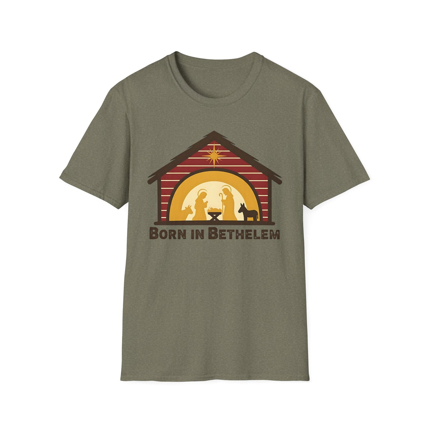 Born in Bethlehem Unisex Softstyle Christmas T-Shirt