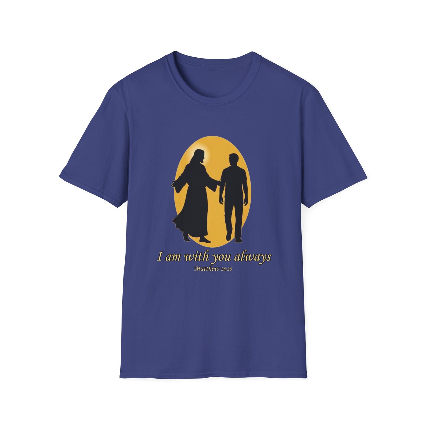 I Am With You Always Faith-Inspired Christian T-Shirt Matthew 28:20