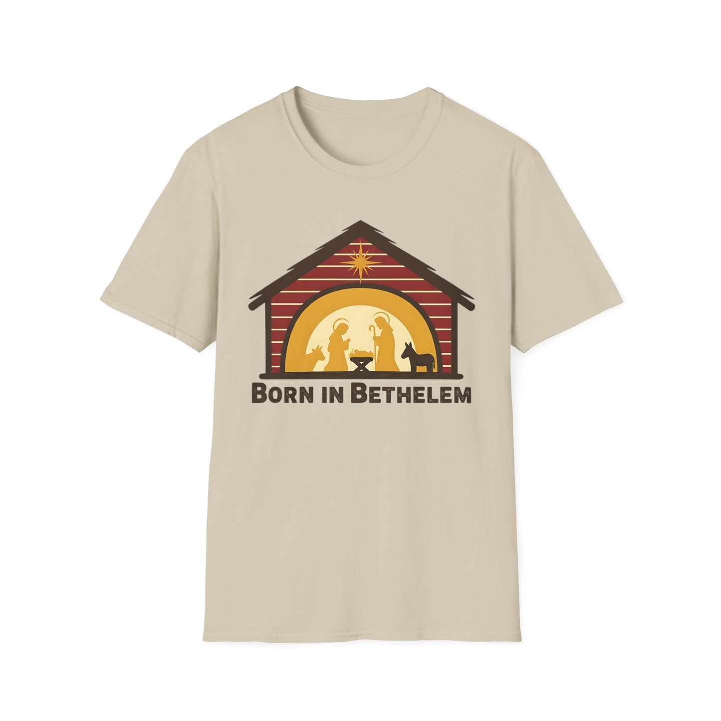 Born in Bethlehem Unisex Softstyle Christmas T-Shirt