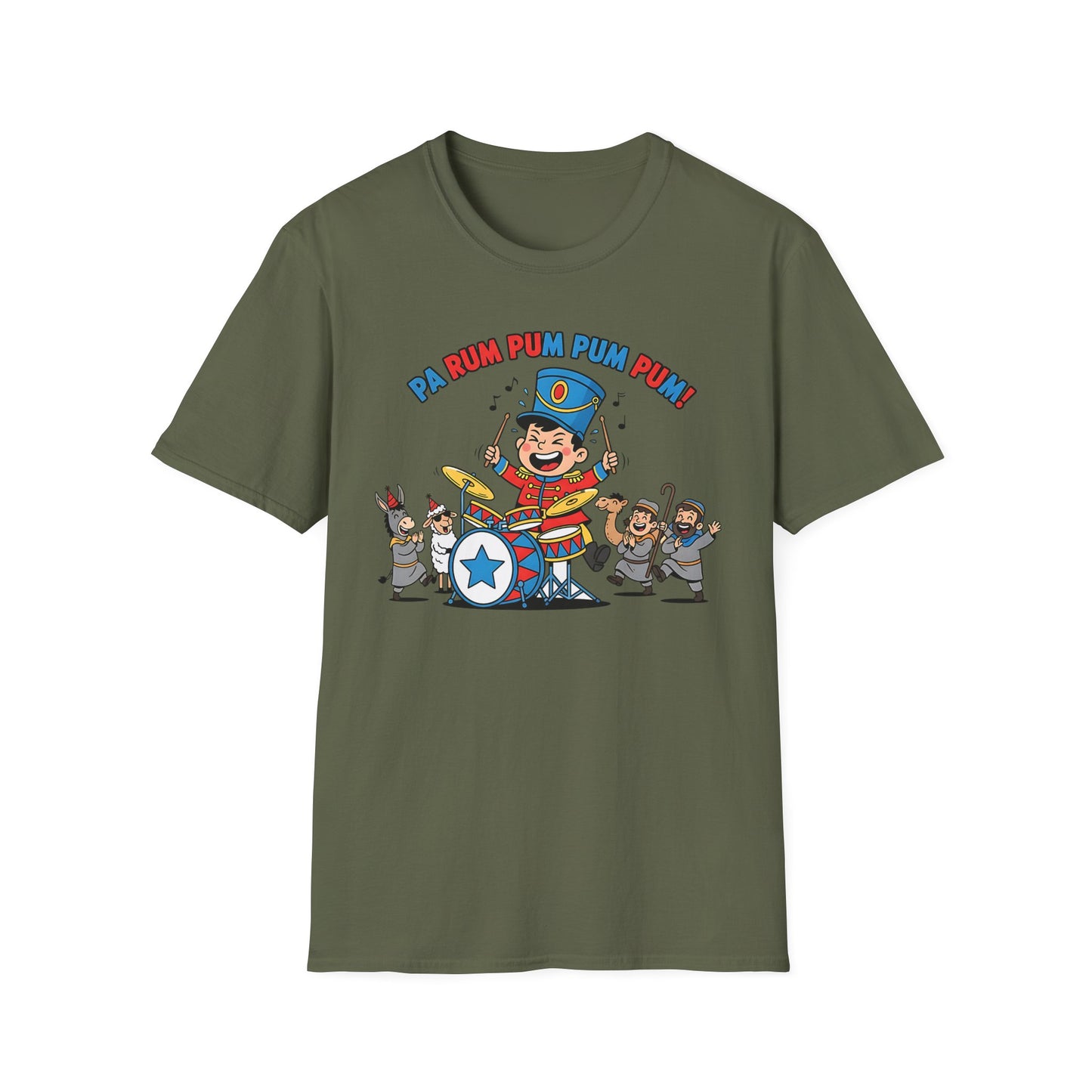 Funny Little Drummer Boy Christmas T-Shirt Pa Rum Pum Pum Pum!