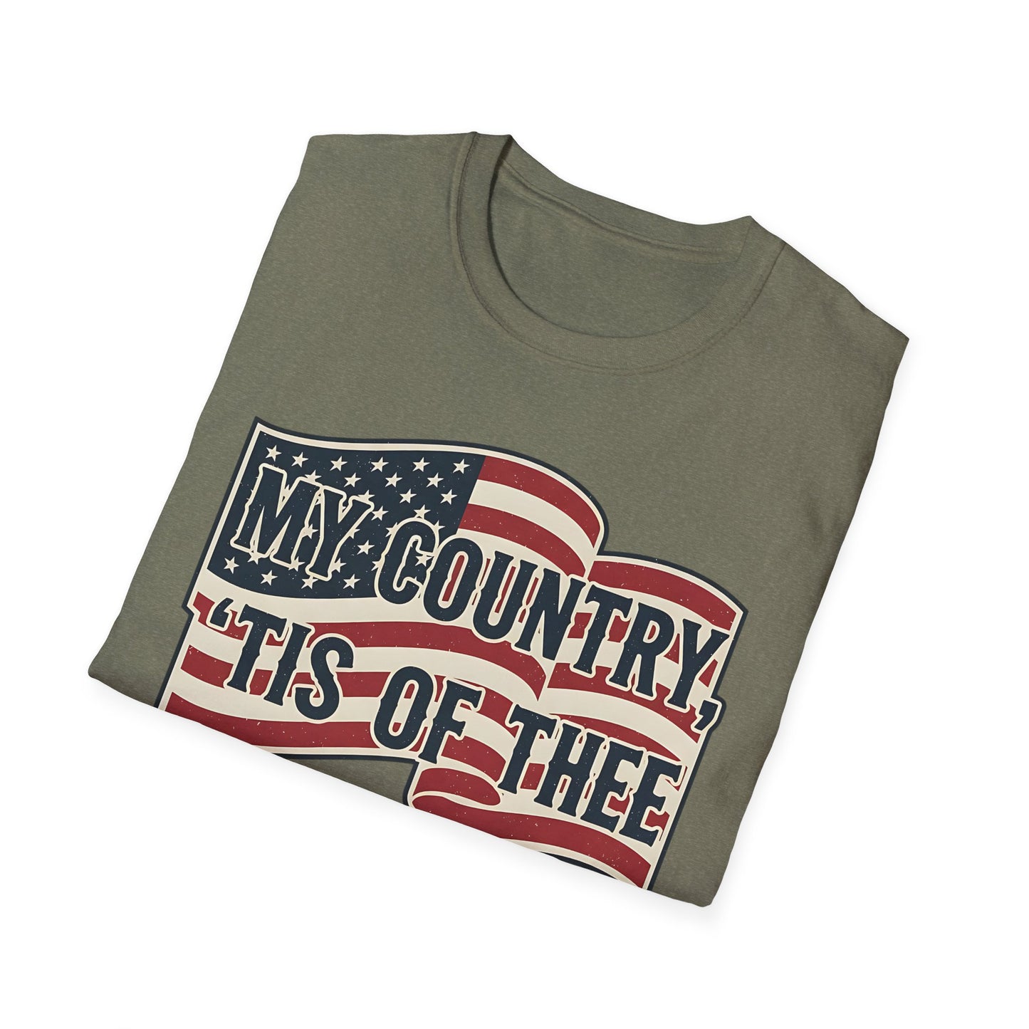 My Country 'Tis of Thee American Flag Patriotic T-Shirt