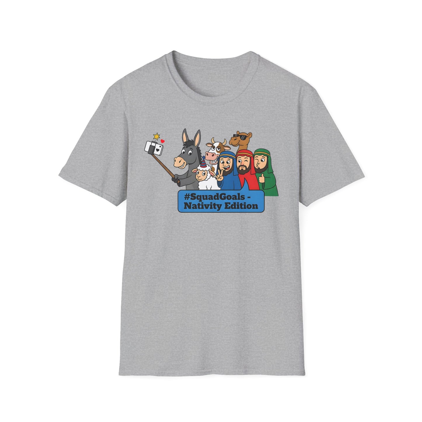 Nativity Squad Goals Selfie Funny Christmas Holiday T-Shirt
