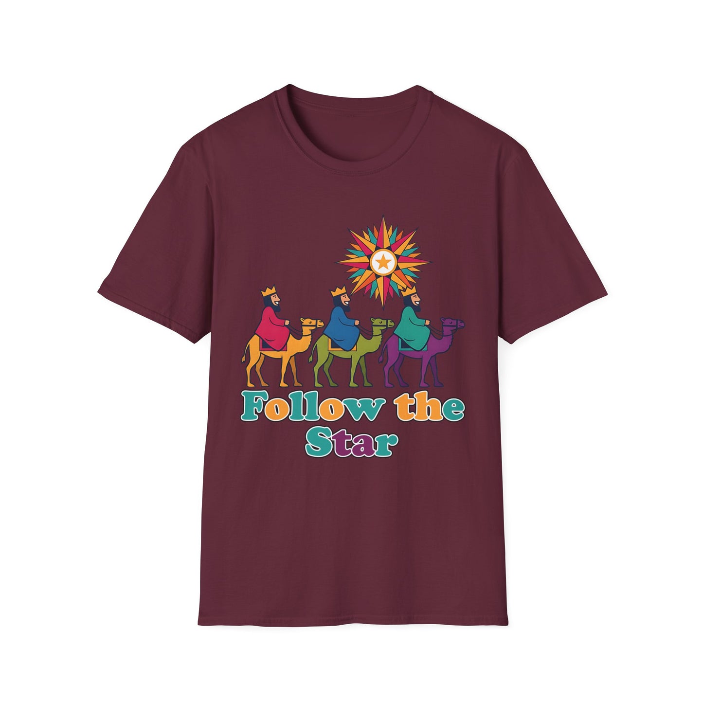 Follow the Star Christian Christmas T-Shirt