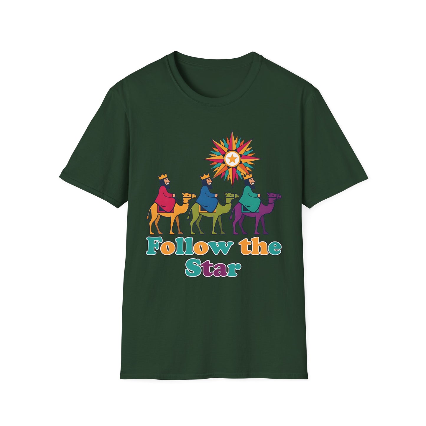 Follow the Star Christian Christmas T-Shirt