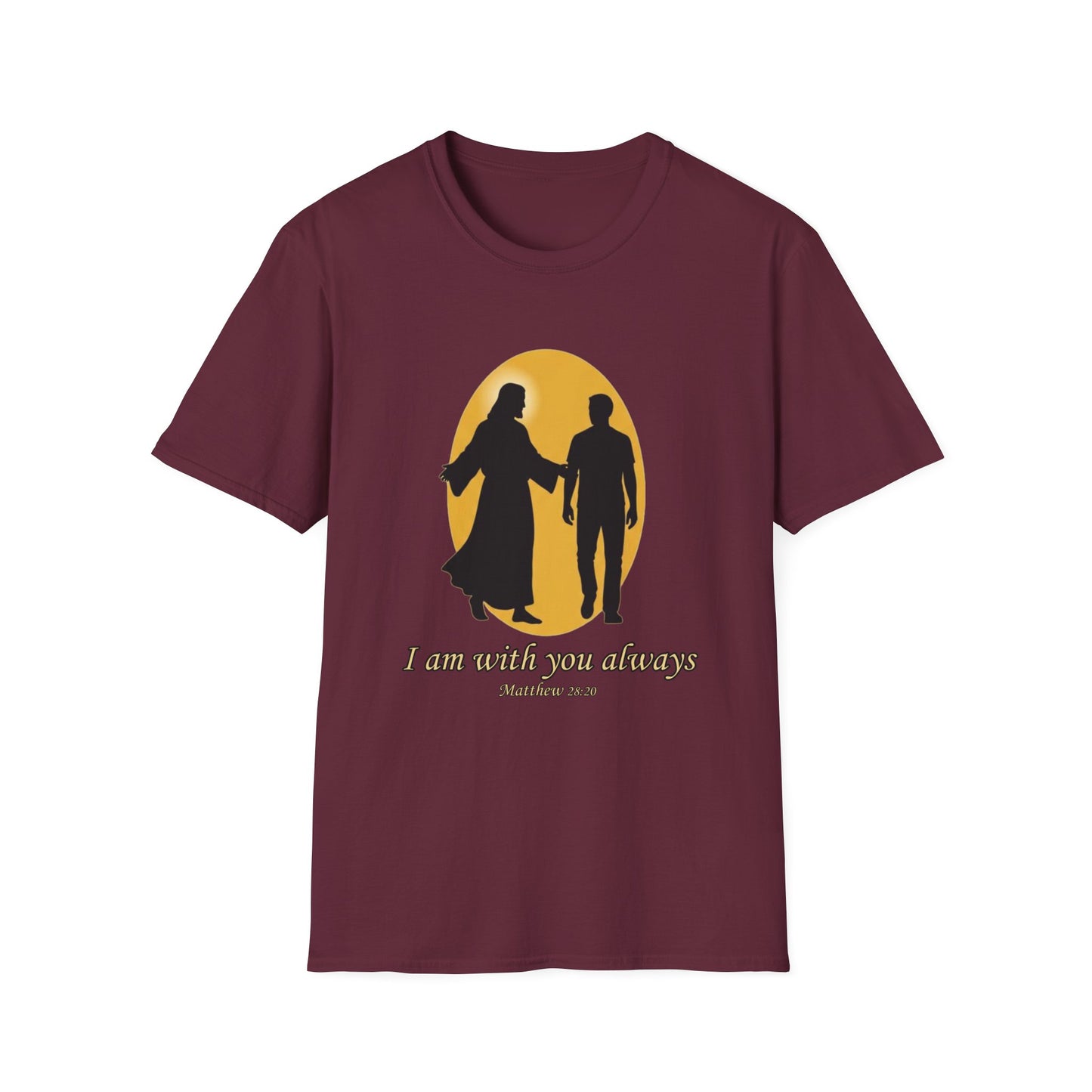 I Am With You Always Faith-Inspired Christian T-Shirt Matthew 28:20