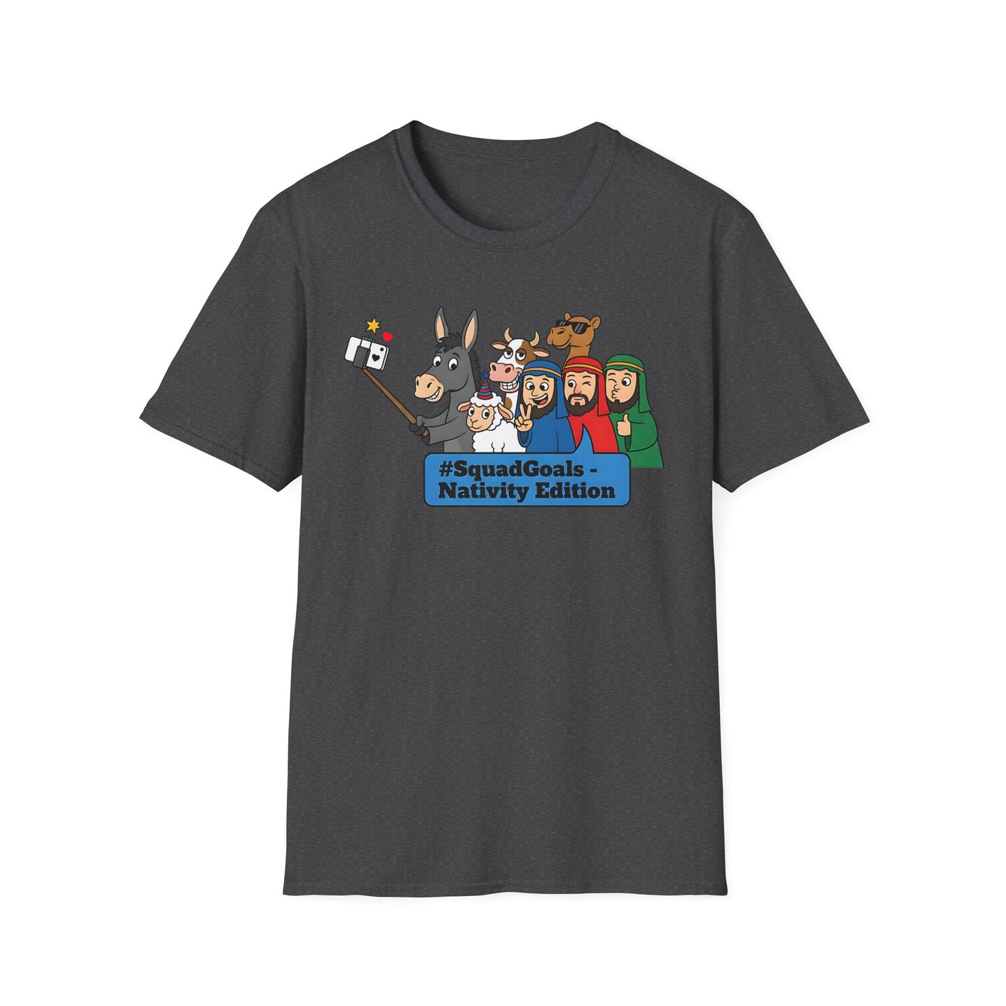 Nativity Squad Goals Selfie Funny Christmas Holiday T-Shirt