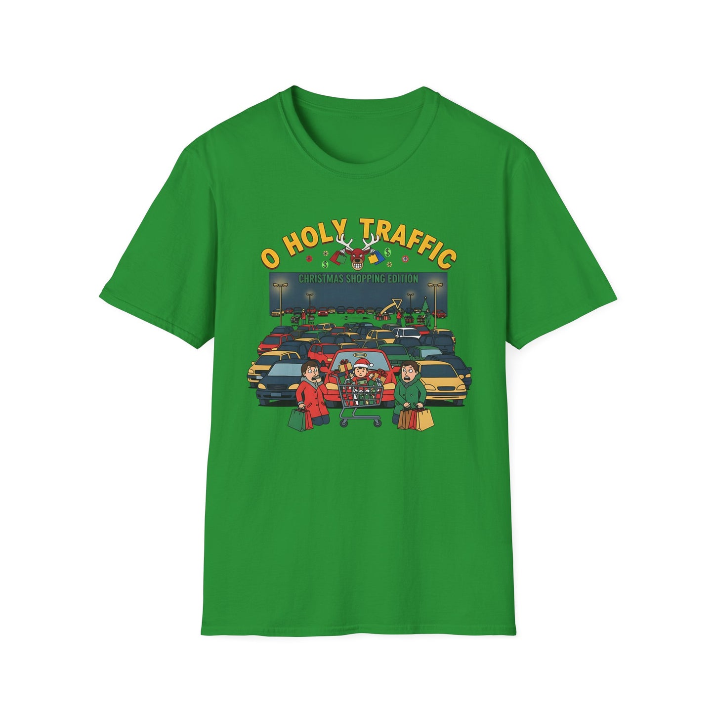 O Holy Traffic Christmas Shopping Edition Funny Holiday Tee