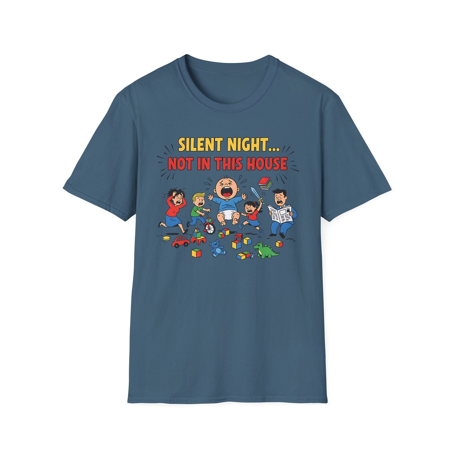 Silent Night Not in This House Funny Christmas T-Shirt
