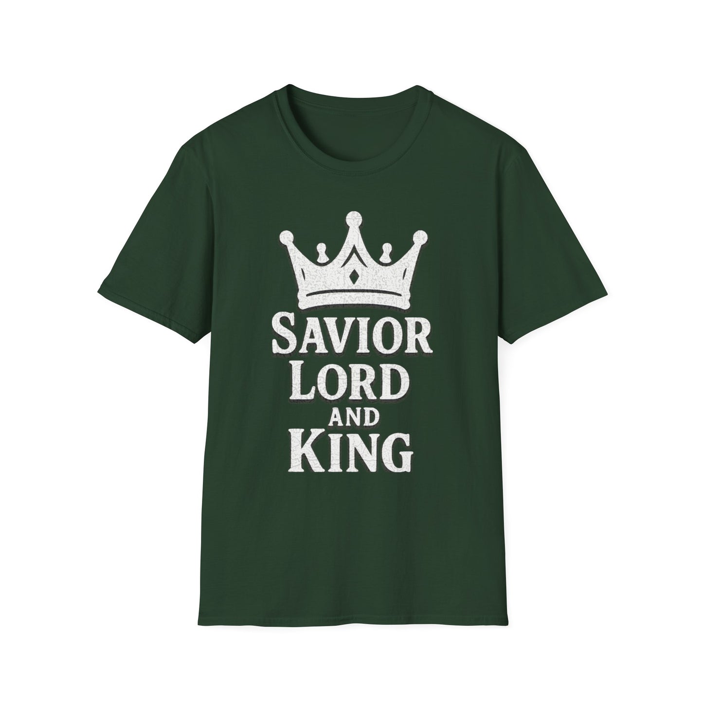Savior Lord and King Unisex Softstyle Christian T-Shirt