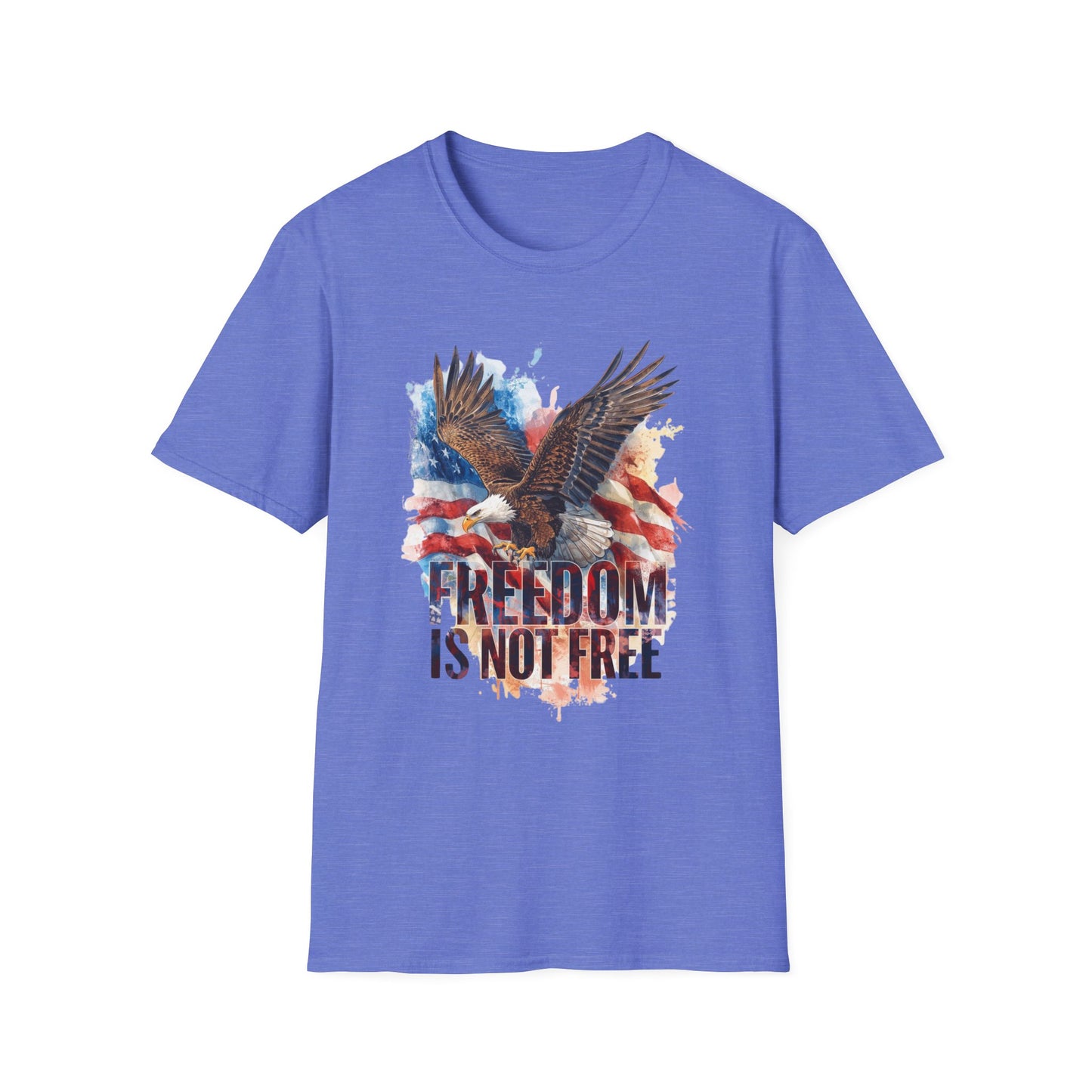 Freedom is Not Free - Flag and Eagle Patriotic T-Shirt