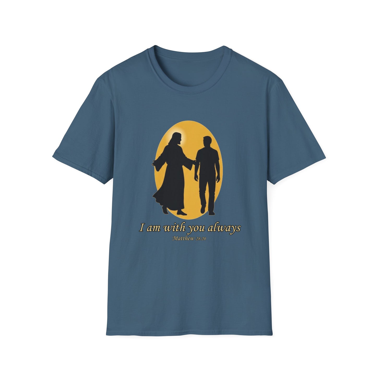 I Am With You Always Faith-Inspired Christian T-Shirt Matthew 28:20