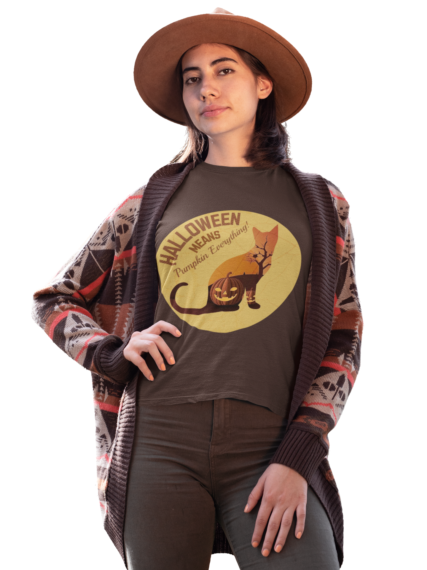 Pumpkin Everything - Halloween Cat Unisex T-Shirt