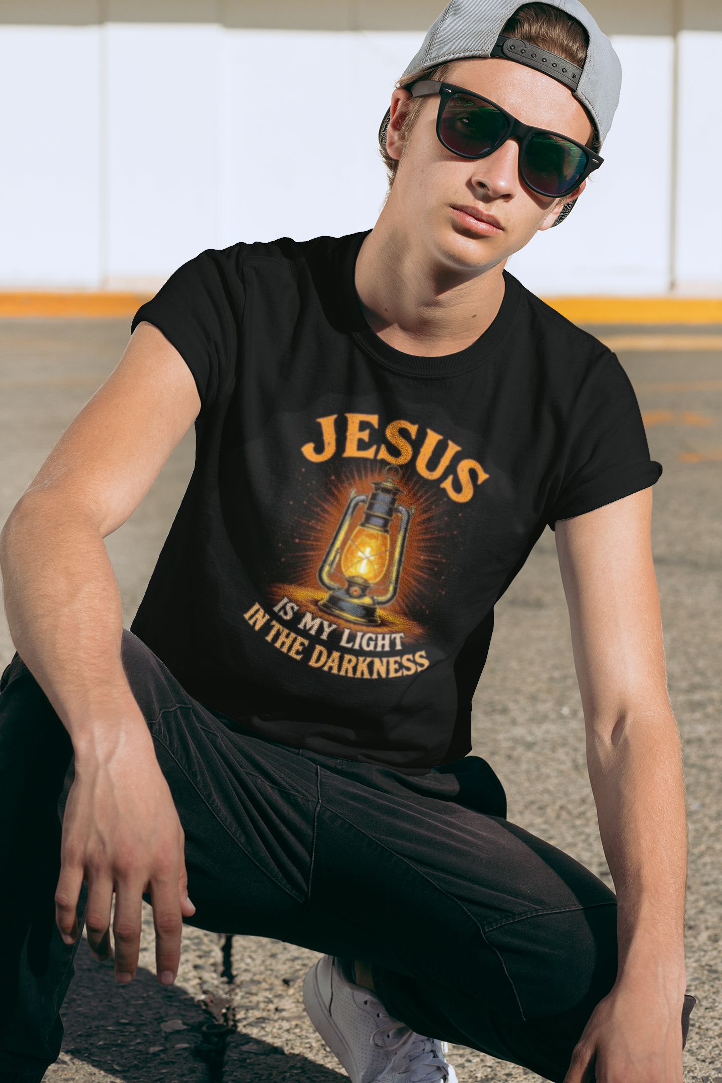 Jesus Is My Light in the Darkness - Inspirational Christian T-Shirt
