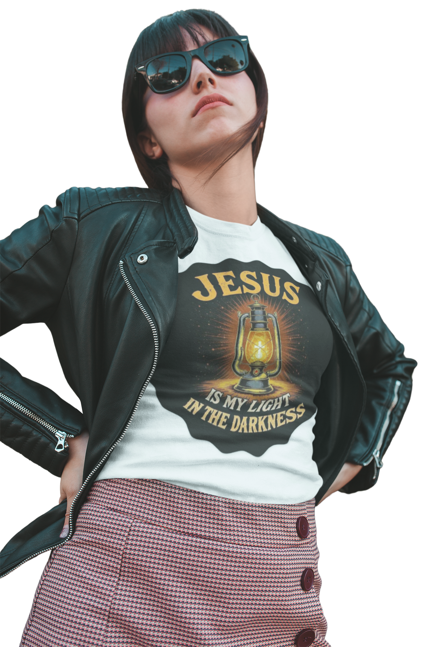 Jesus Is My Light in the Darkness - Inspirational Christian T-Shirt