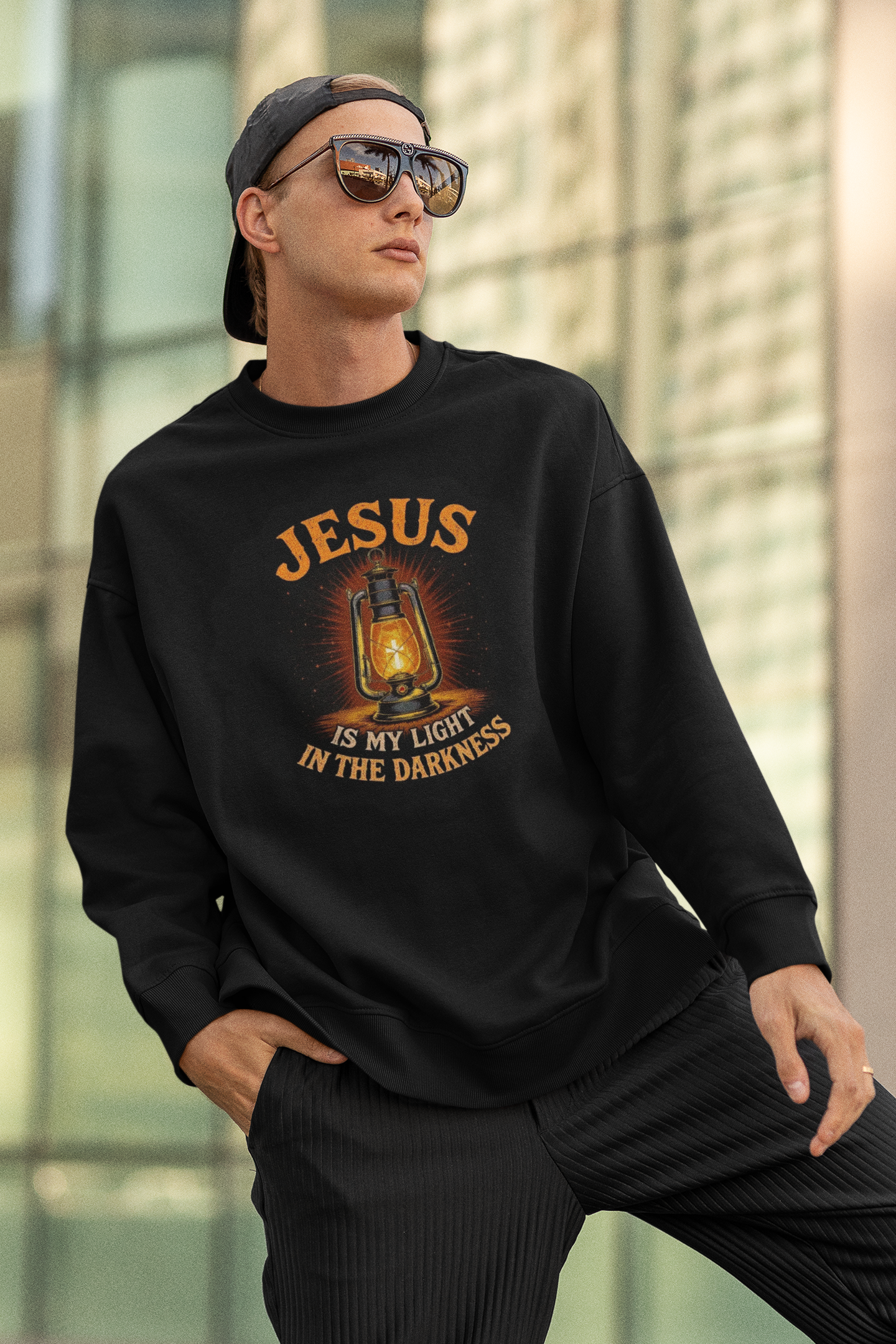 Jesus Is My Light in the Darkness - Inspirational Christian T-Shirt