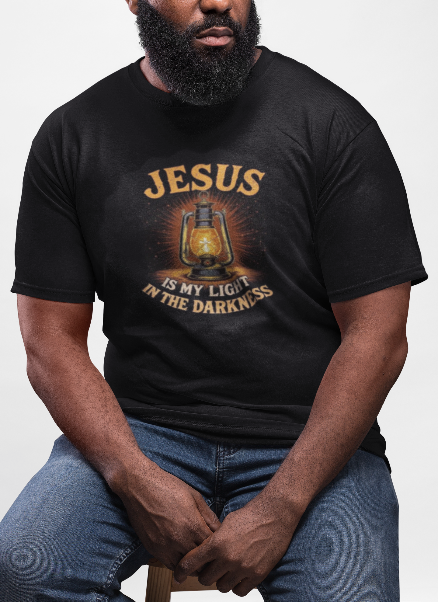 Jesus Is My Light in the Darkness - Inspirational Christian T-Shirt