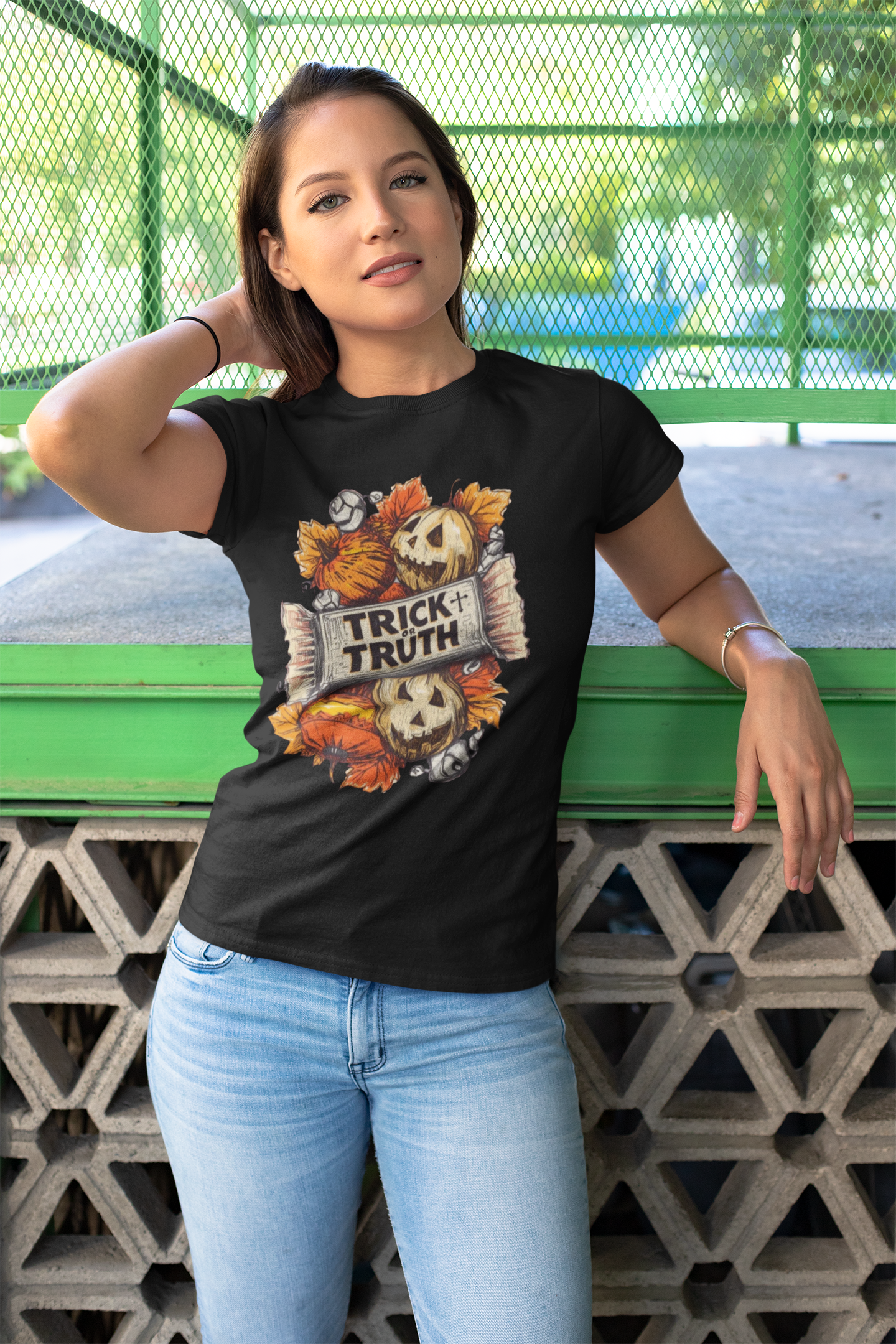 Halloween Trick or Truth Unisex Graphic T-Shirt
