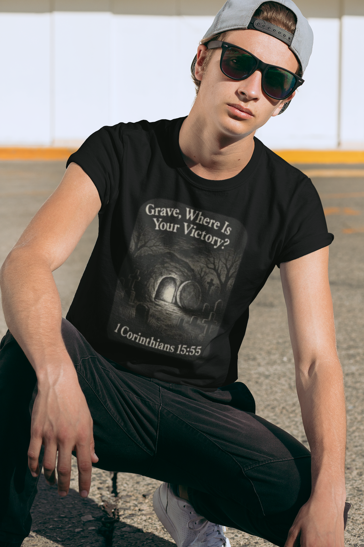 Grave Where Is Your Victory? Unisex Softstyle Inspirational Tee