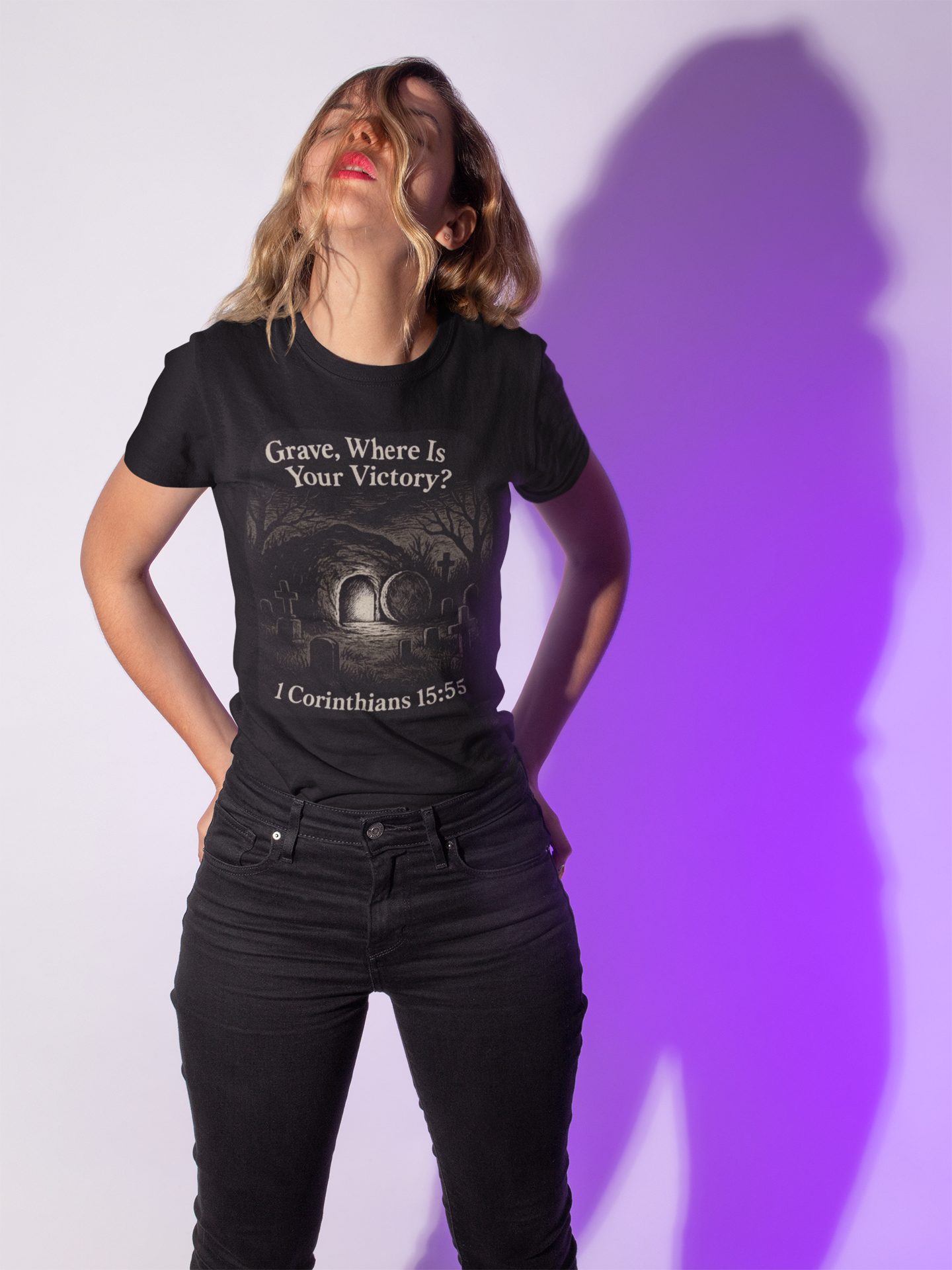 Grave Where Is Your Victory? Unisex Softstyle Inspirational Tee