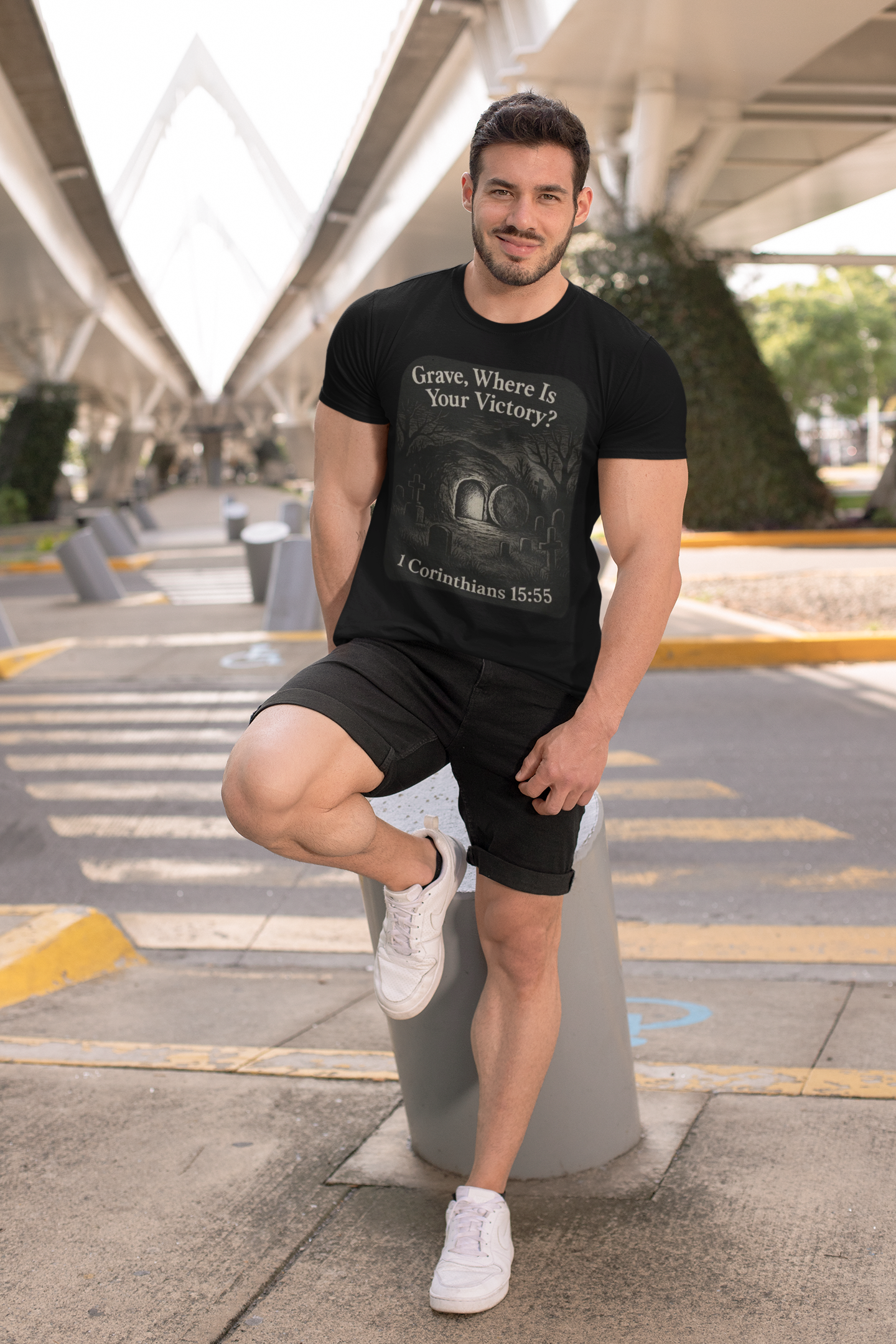 Grave Where Is Your Victory? Unisex Softstyle Inspirational Tee