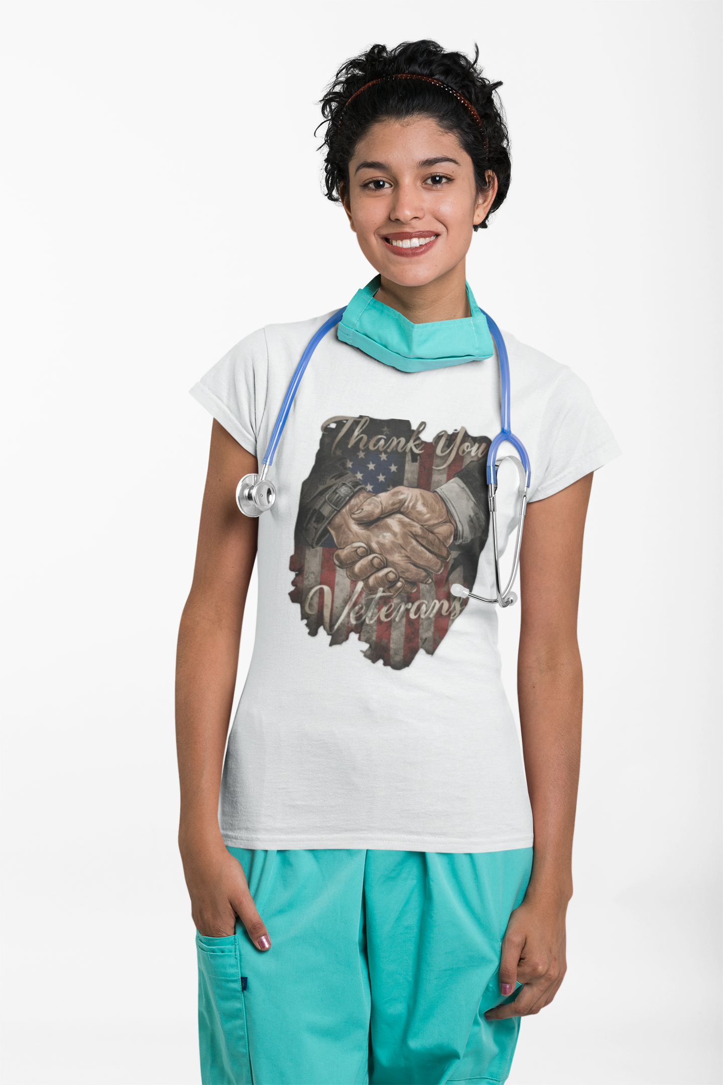 Thank You Veterans Unisex Softstyle Patriotic T-Shirt