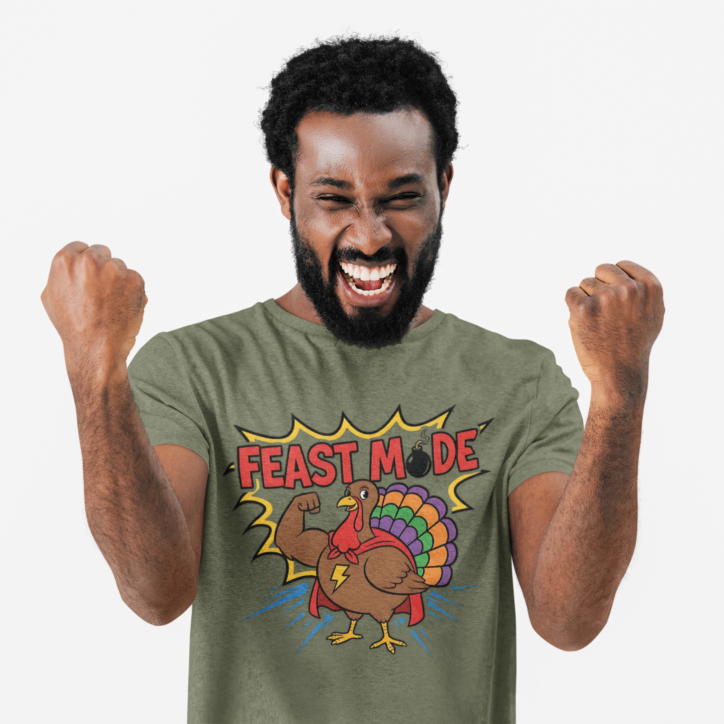 Feast Mode Funny Thanksgiving Turkey T-Shirt