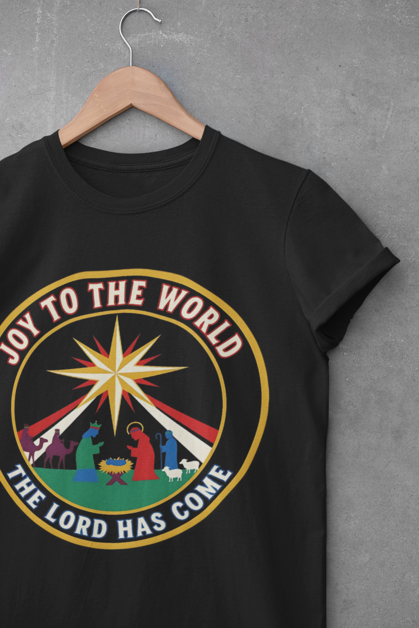A062 - Joy to the World the Lord Has Come Unisex Christian Christmas T-Shirt