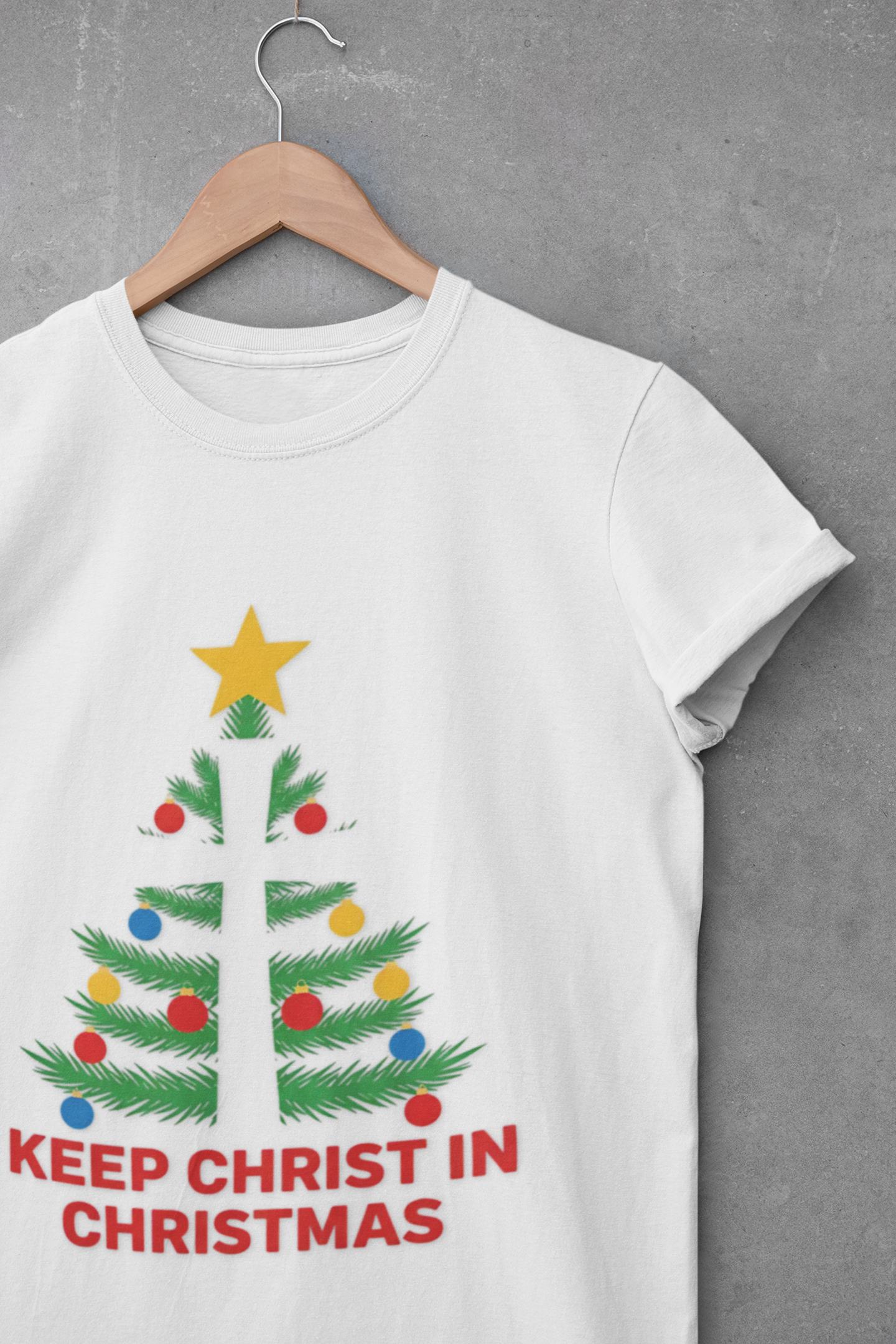 A068 - Keep Christ in Christmas Unisex Christian Christmas T-Shirt