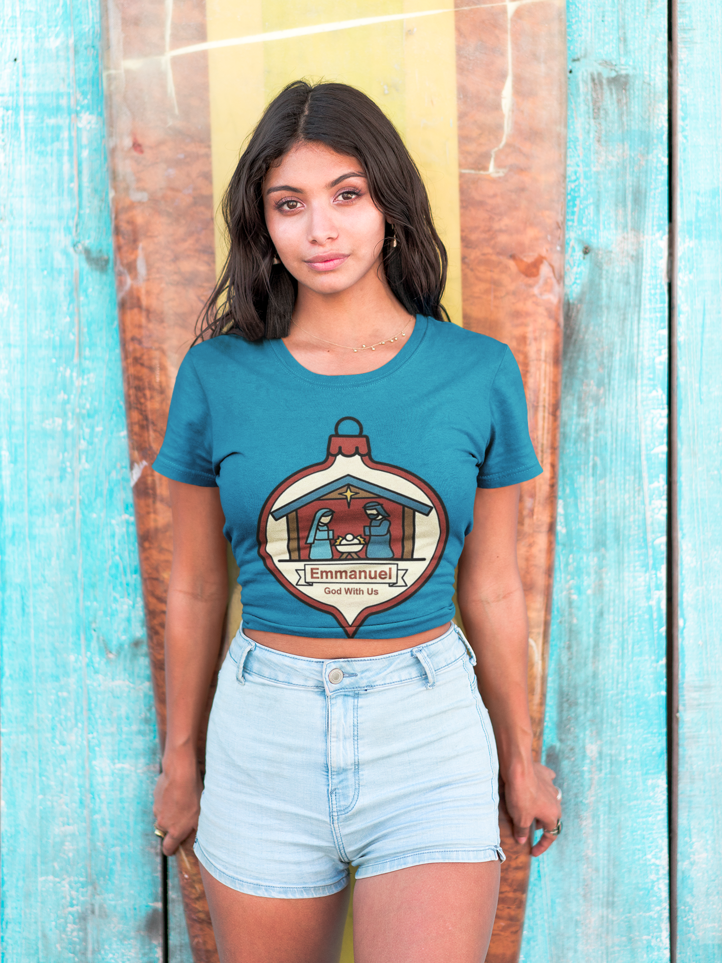Emmanuel God With Us Christmas T-Shirt