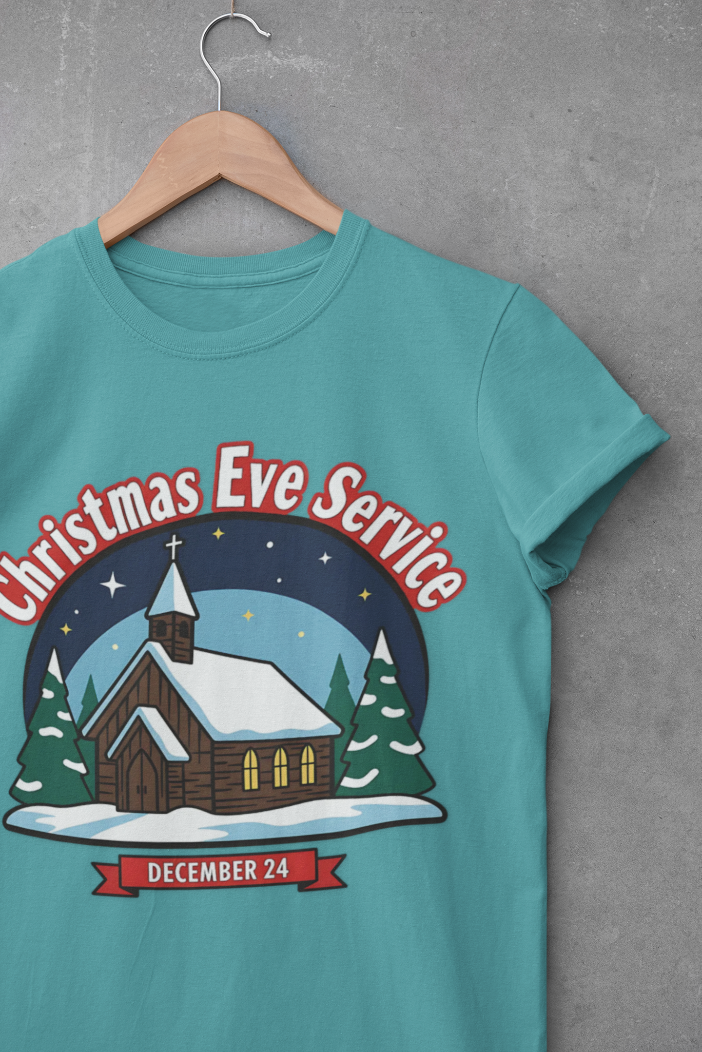 A077 - Christmas Eve Service T-Shirt