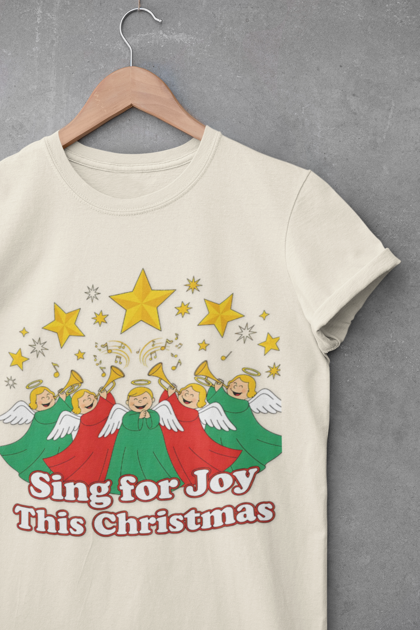 Sing for Joy This Christmas Angel Choir T-Shirt