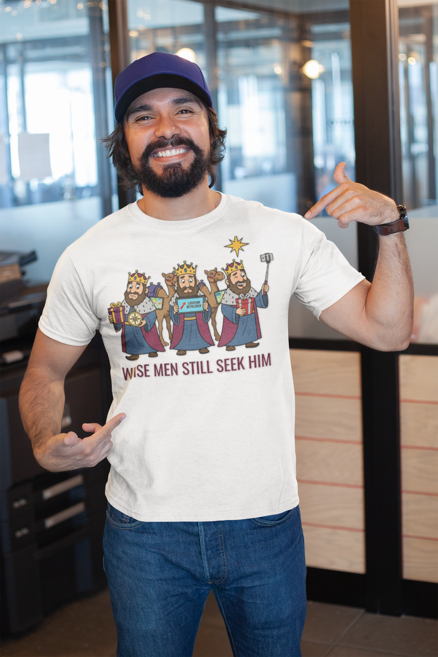 Wise Men Still Seek Him Funny Christmas T-Shirt