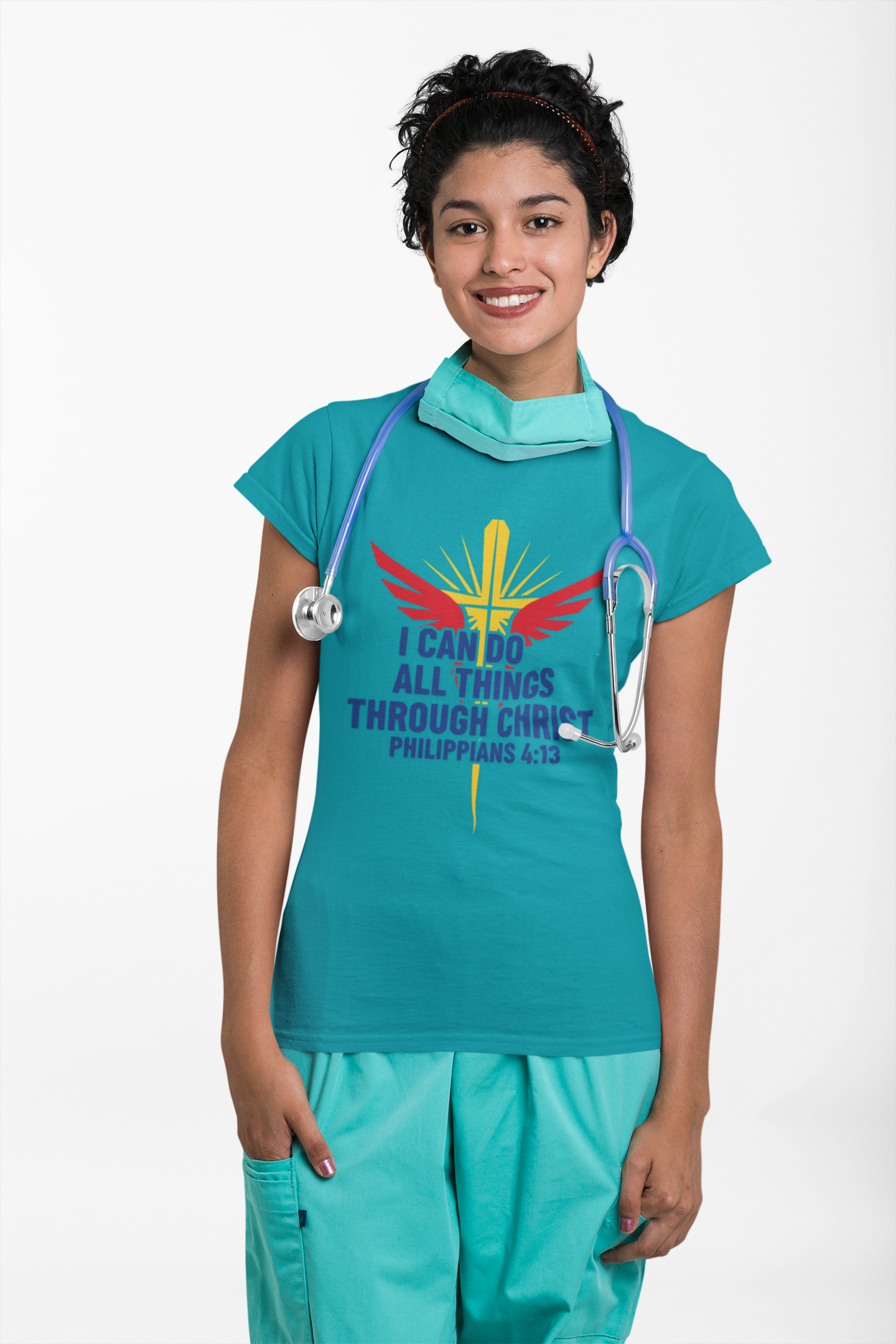 I Can Do All Things Through Christ Philippians 4:13 Christian Inspirational T-Shirt